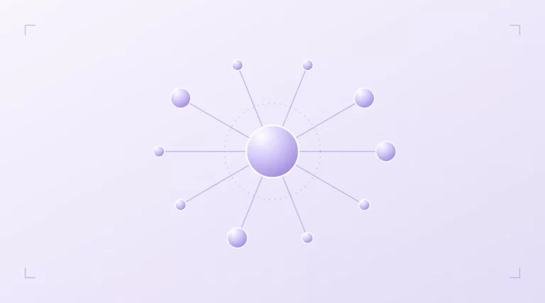 Connected points representing the dimensions of a digital identity.